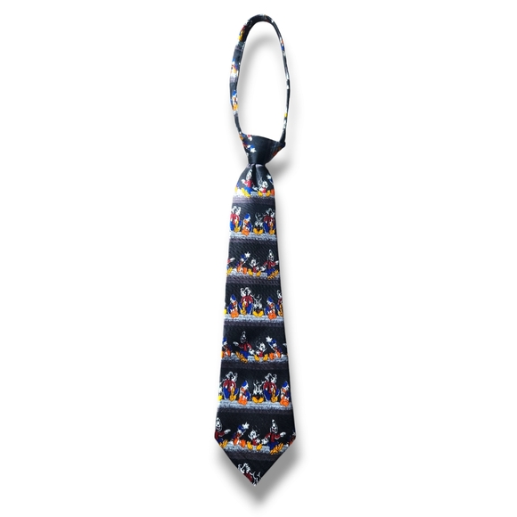 Disney Tie Kids Necktie with Mickey Mouse, Donald Duck, and Goofy - Picture 2 of 5